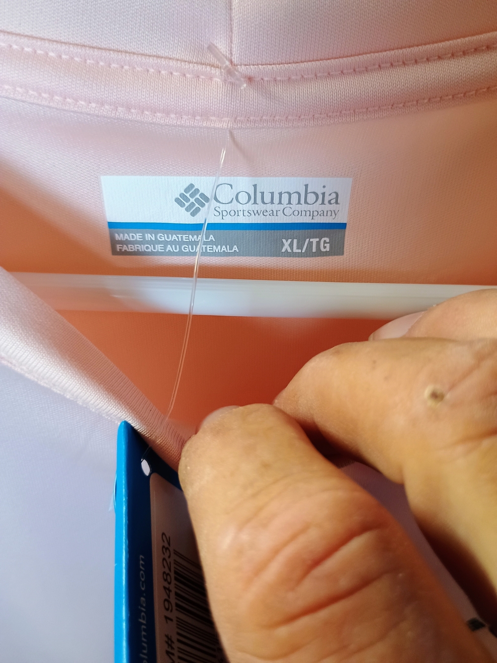 Columbia Peach Long Sleeve Performance Shirt Bin 10 - Picture 4 of 5